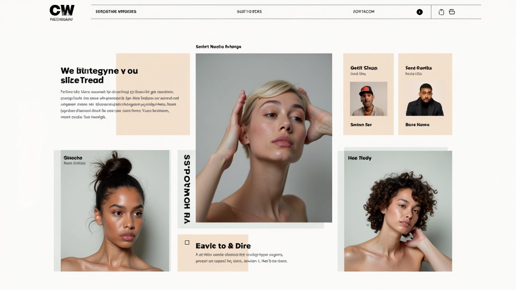 Portfólio visual de designer mostrando projetos de branding, tipografia e cores harmoniosas, layout assimétrico criativo